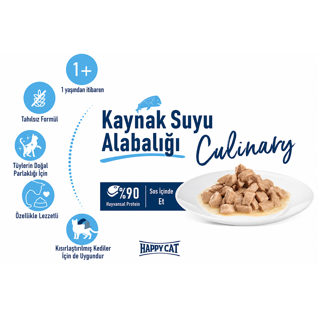 Happy Cat Culinary Meat in Sauce Spring Water Trout